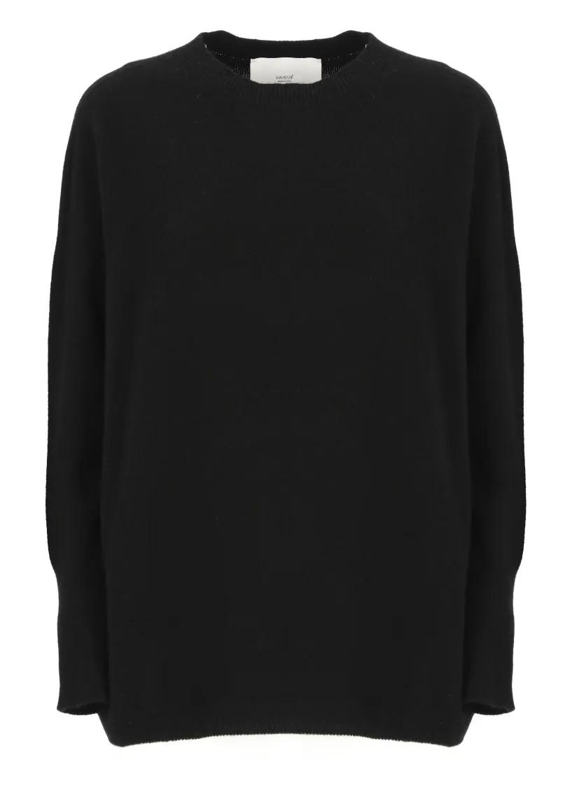 Vanise - Black Vanisè Cashmere Sweater - Größe 42 - schwarz