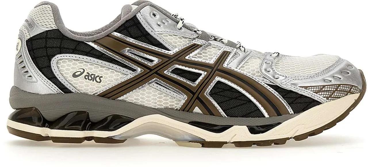 Asics Low-Top Sneaker - Sporty Sneakers With Cushioned Sole - Gr. US_11_5 - in Silber - für Herren