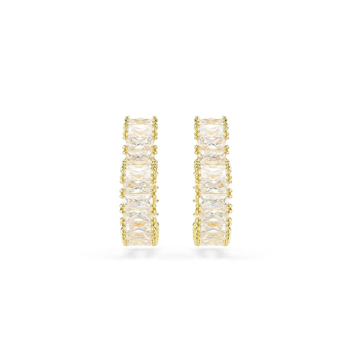 Swarovski Ohrringe - Swarovski Matrix Gold Coloured Ear Studs 5693512 - Gr. unisize - in Gold - für Damen