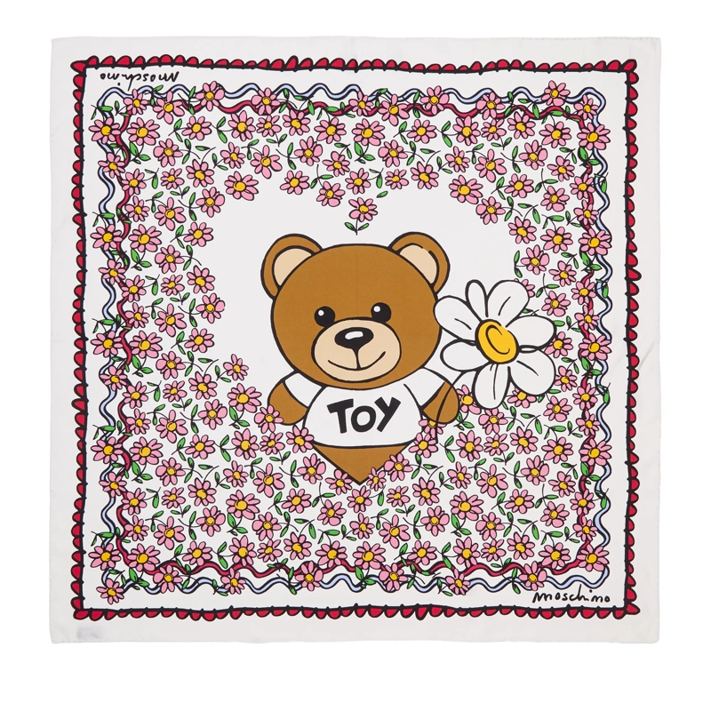 Moschino Leichter Schal 100% Silk Twill H. Prt. Square Moschino Multicolored