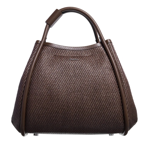 Max Mara Tote Summermarines Marrone Scuro