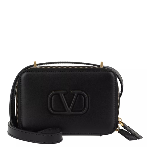 Valentino Garavani V Sling Crossbody Bag Smooth Calfskin Black Crossbody Bag