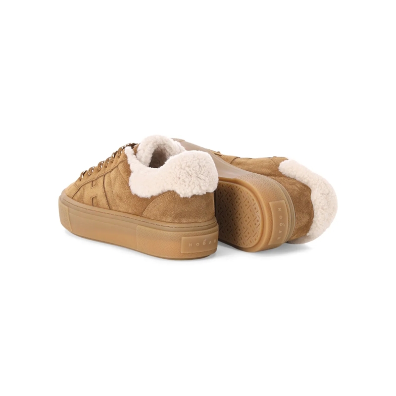 Hogan Schnürschuhe Sneaker aus Veloursleder braun(Image 3)