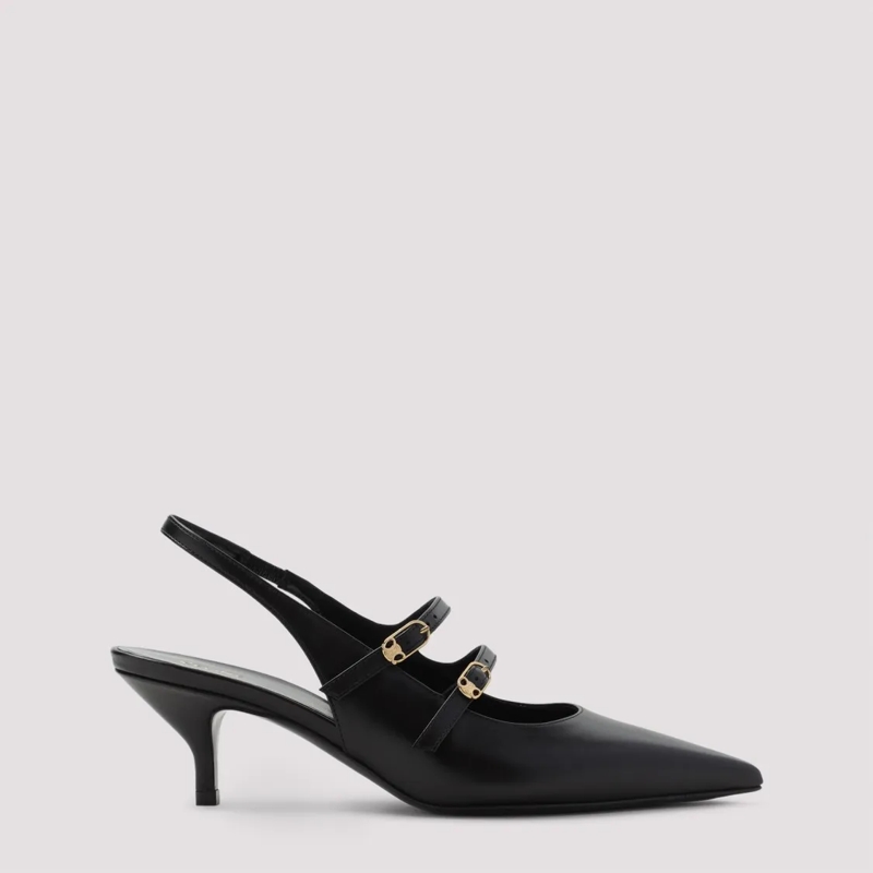 Celine Sandalen Pointed Toe Sling-Back Mules Black