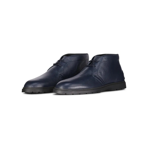 Tod's Chukka Boots Polacco Ibrido Dunkelblau Chaussures à lacets