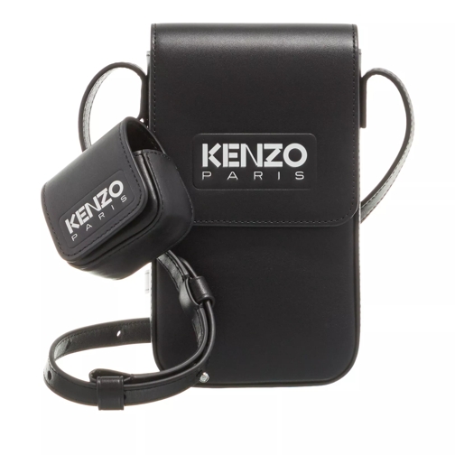 Kenzo Phone Holder On Strap Black Étui pour téléphone portable