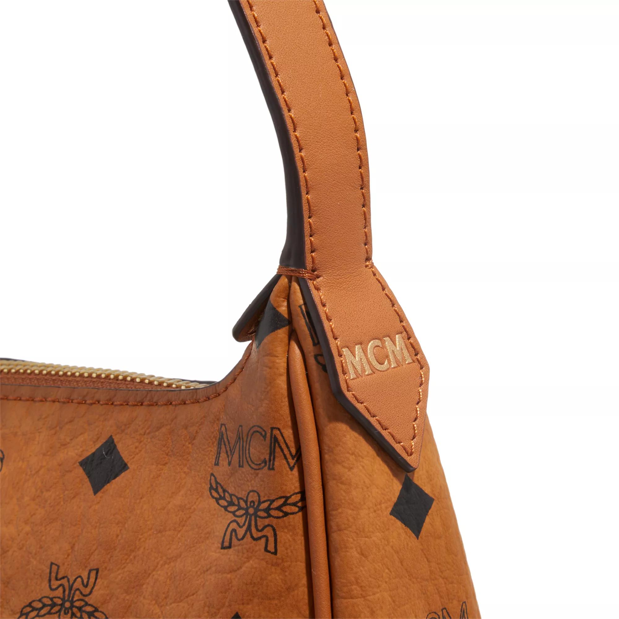MCM Pochettes Aren Vi Shoulder Small in cognac