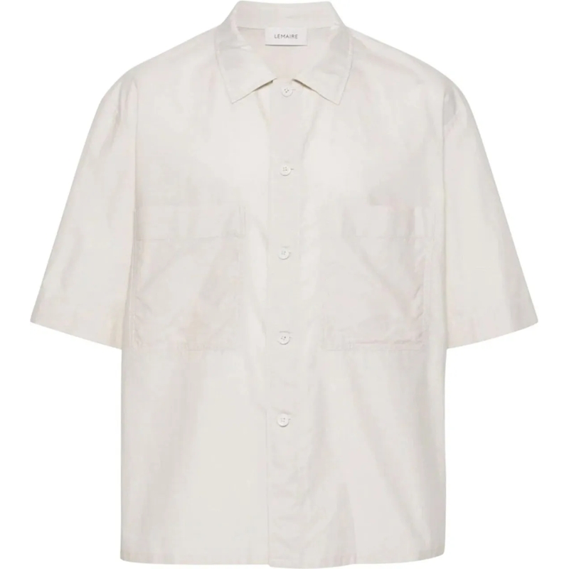 Lemaire T-shirt Pyjama Shirt Pale Mastic mehrfarbig