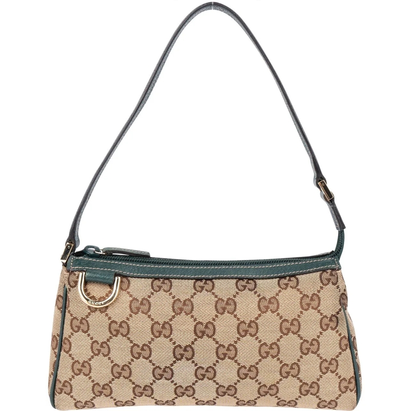 Gucci Schultertasche Gucci GG Monogram Mini Abbey Handbag braun