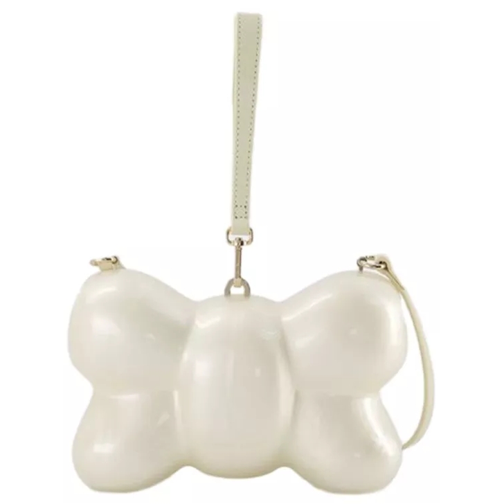 Simone Rocha Bow Bag Crossbody Leather Beige Neutrals Crossbody Bag
