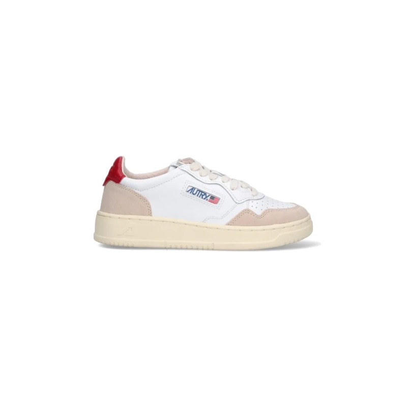 Autry International Lage-top sneaker "Medalist 01" Low Sneakers, In White Leather White