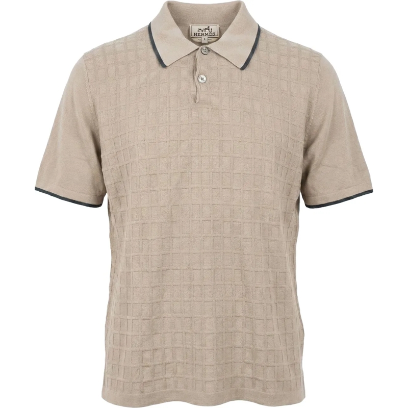 Hermès Polohemd Hermes Classic Cotton Structure Polo Shirt (M) mehrfarbig