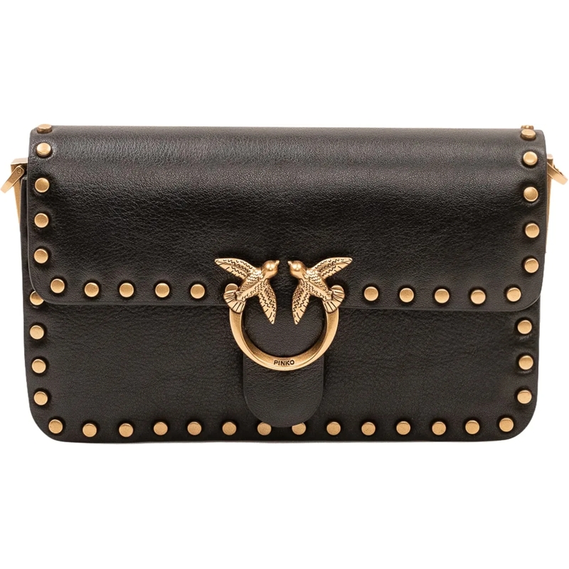 Pinko Schultertasche Love One Slouchy Baby Borsa a Spalla schwarz