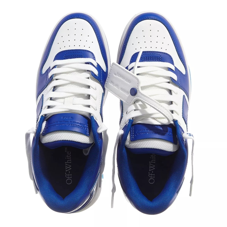 Blue off deals white shoes