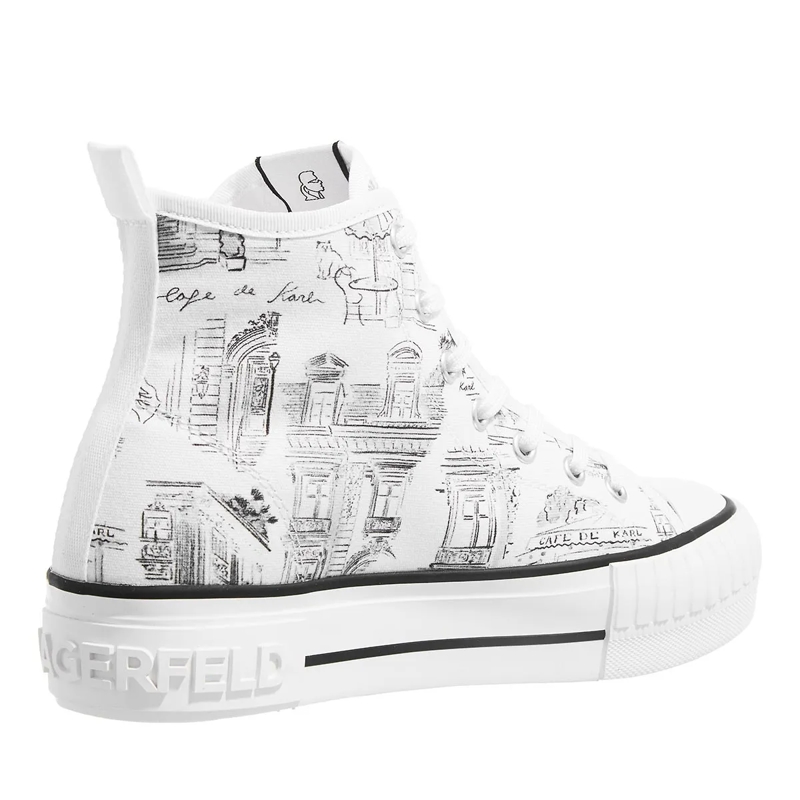 Karl Lagerfeld Low-Top-Sneaker Kampus Max  Jorge Parra Print Hi White Canvas(Image 9)