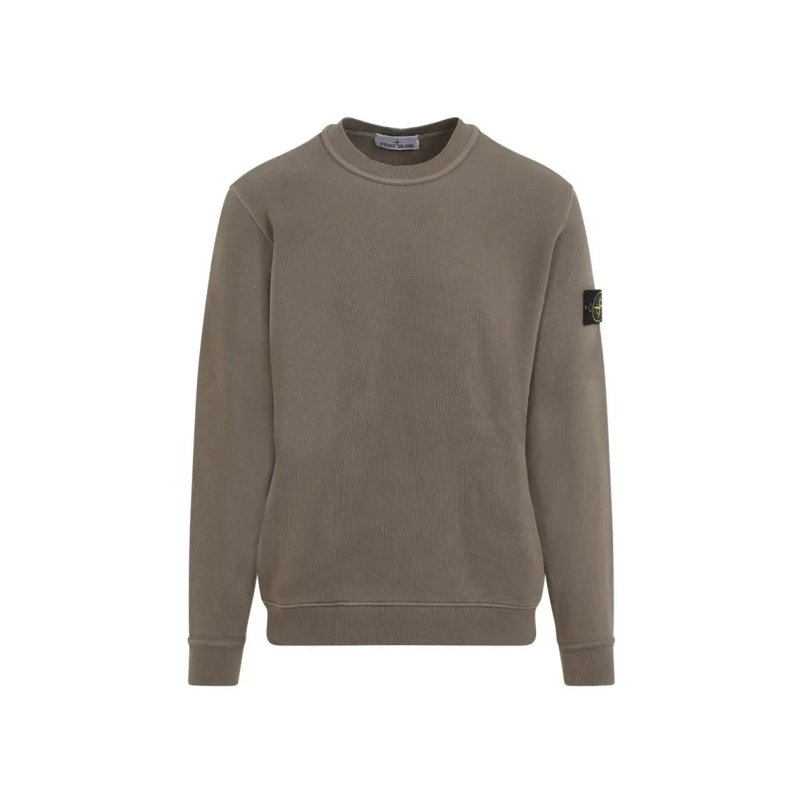 Stone Island - Walnut Brown Cotton Sweatshirt - Größe M - braun