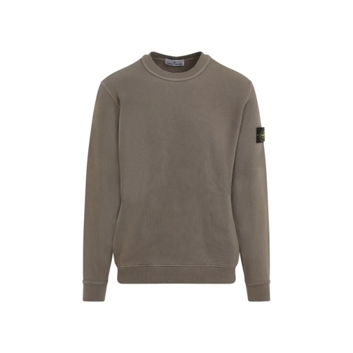 Stone Island Sweatshirts Walnut Brown Cotton Sweatshirt Brown