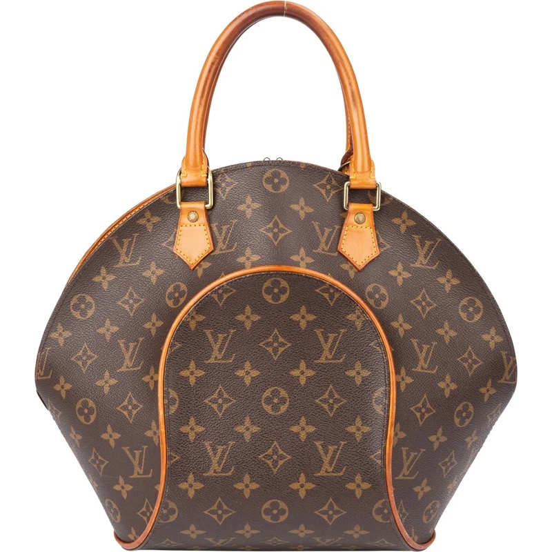 Louis Vuitton Schultertasche Louis Vuitton Canvas Monogram Ellipse MM Handbag braun