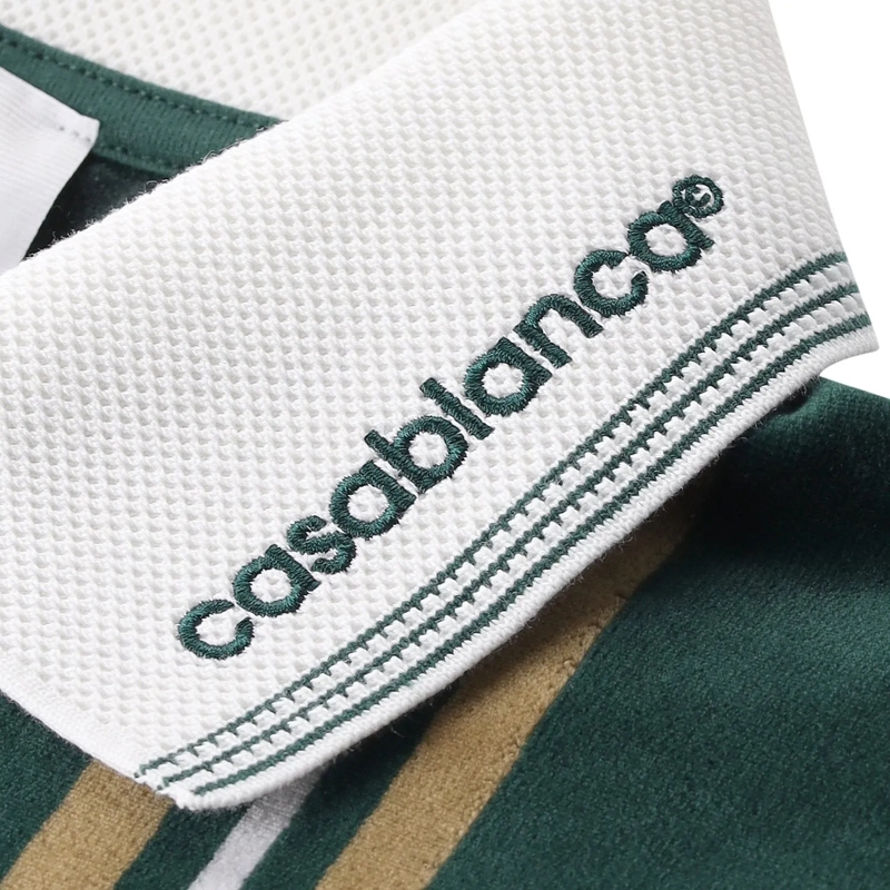Casablanca Poloshirt Poloshirt aus Baumwoll-Mix grün(Image 3)