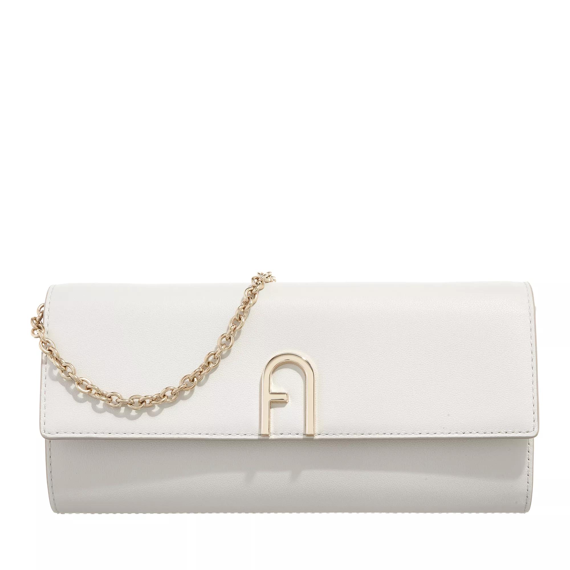 Furla Crossbody Bags - Furla Flow Mini Crossbody Clut - Gr. unisize - in Creme - für Damen