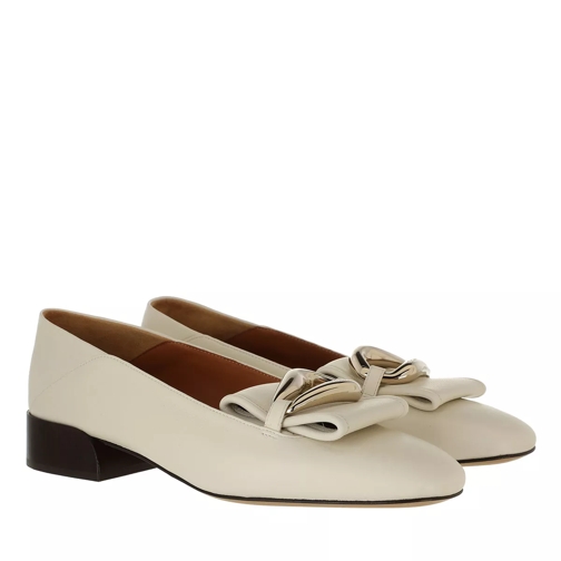 Chloé Flat Loafers Leather White Loafer