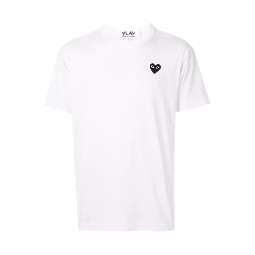 Comme des Garcons Play T-Shirt mit Play-Herz white white 