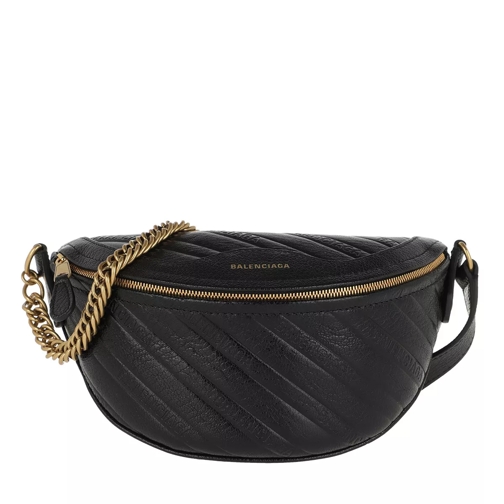 Balenciaga Souvenir Belt Bag XXS Leather Black/Gold Heuptas