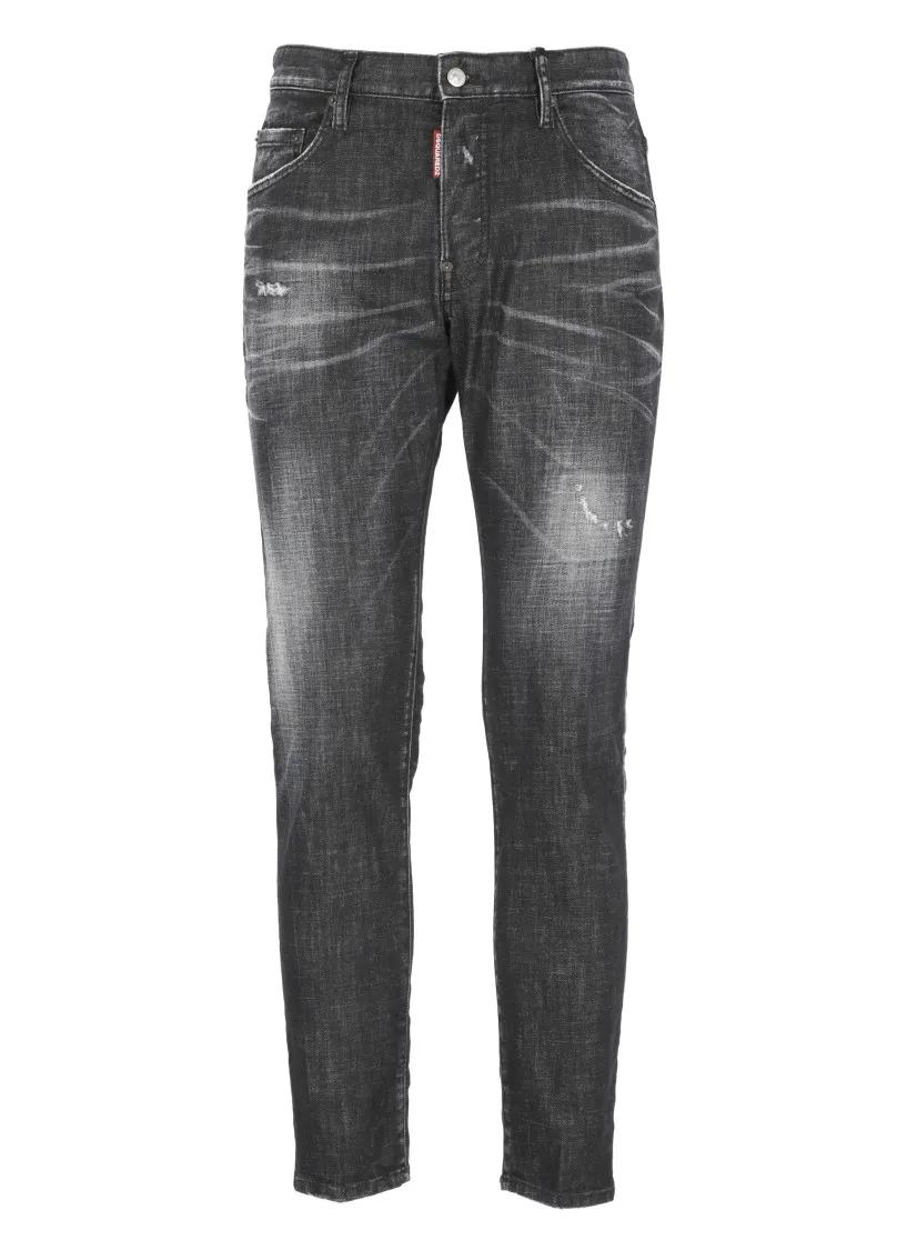 Thumbnail - Dsquared2 - Black Skater Jeans - Größe 52 - schwarz
