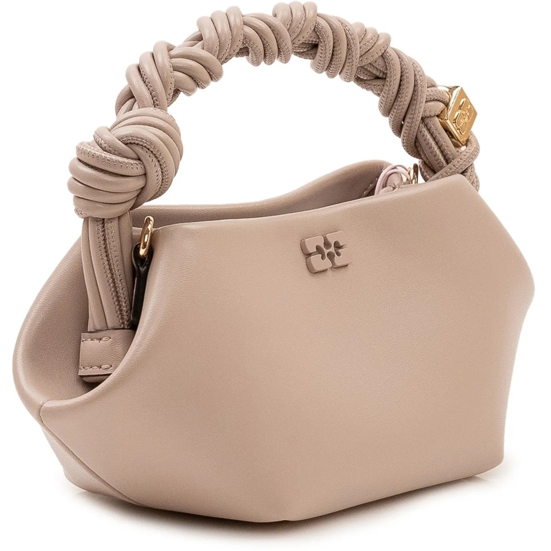 GANNI Schultertasche Bou Mini Bag con Manico Intrecciato beige(Image 3)