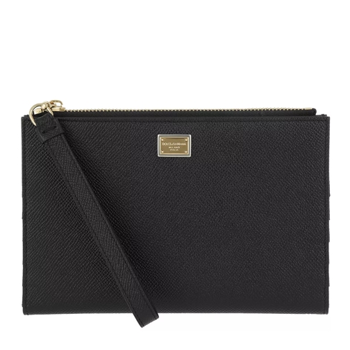 Dolce&Gabbana D&G Card Case Leather Black Bi-Fold Portemonnaie