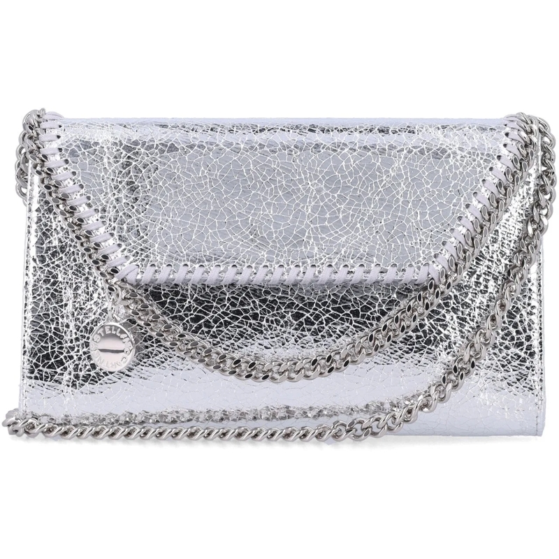 Stella McCartney Geldbörse Falabella Wallet On Chain Argento silber