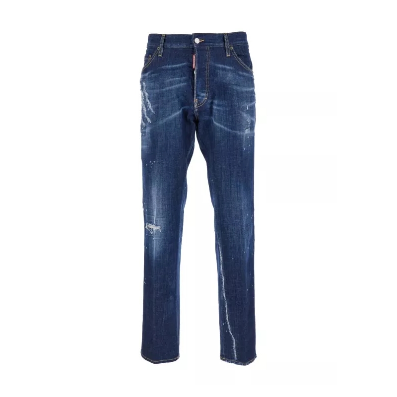 Dsquared2 Jeans Cool Guy' Blue Straight Jeans Blue