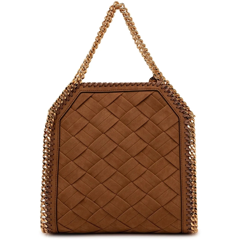 Stella McCartney Tote Borsa Falabella Mini con Tracolla a Catena beige(Image 4)