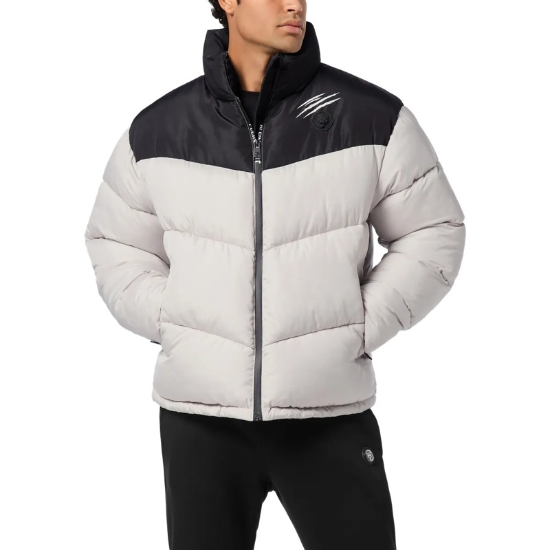 Plein Sport Lederjacke Jacke beige(Image 3)