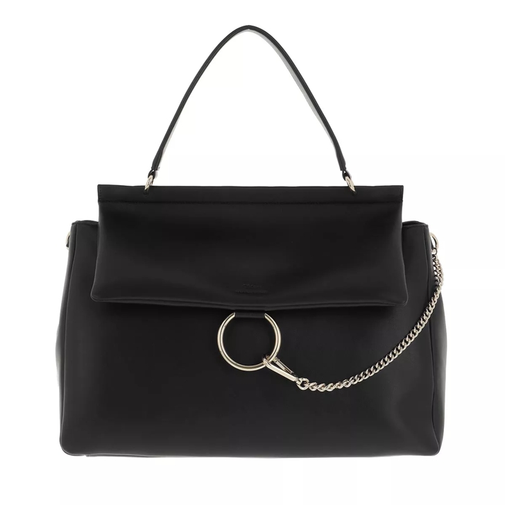 Chlo Large Faye Soft Day Bag Black Satchel