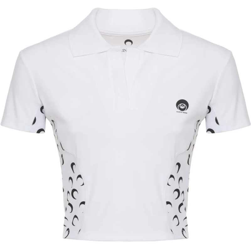 Marine Serre Polo T-Shirts And Polos White weiß