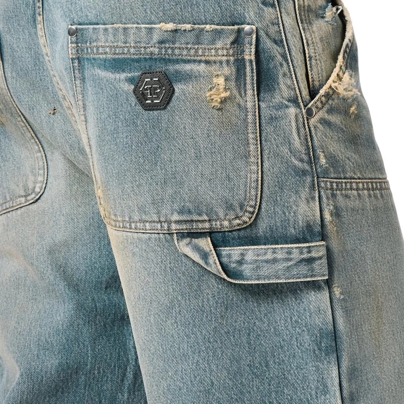 Philipp Plein Jeans Brechen Sie aus Ihrer üblichen Routine aus und wäh jeansblau(Image 5)