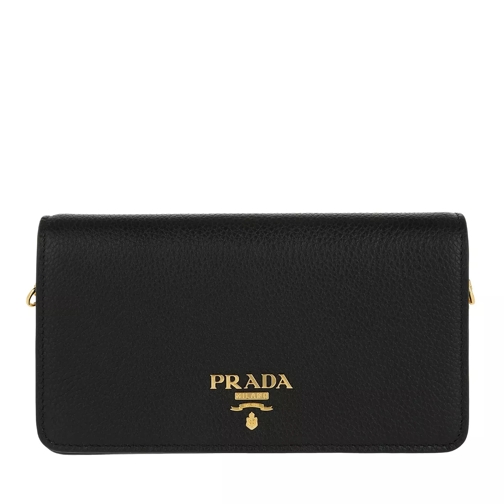 Prada Leather Phone Cover Black Phone Bag