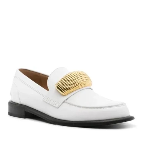 J.W.Anderson White Hardware-Detail Loafers White Loafer