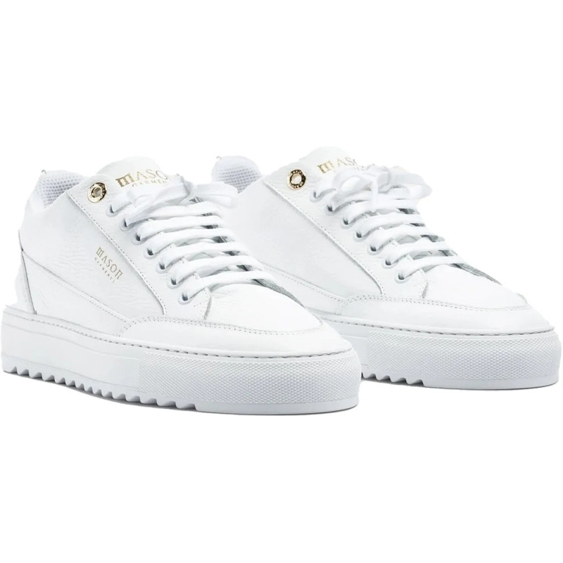 Mason Garments Low-Top-Sneaker Heren Tia Squali Sneaker Wit weiß(Image 4)