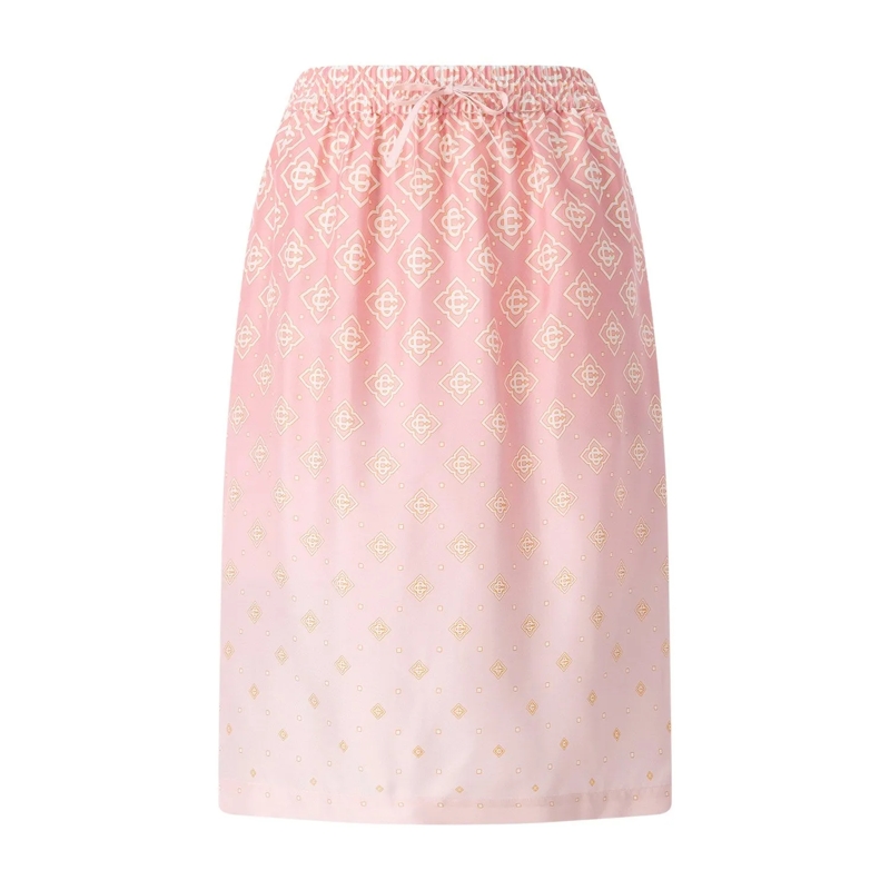 Casablanca Minirock Midirock aus Seide pink