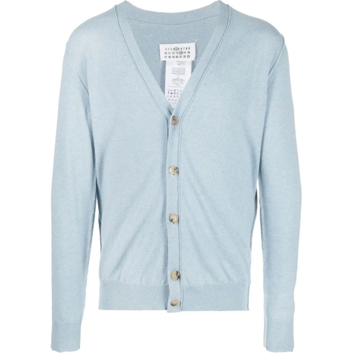 Maison Margiela Pull Cardigan Light Blue blau