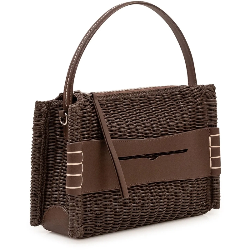 J.W.Anderson Tote Borsa Loafer Intrecciata con Manico braun(Image 3)