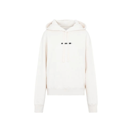 Jil Sander Hemden Cream Cotton Sweatshirt Neutrals