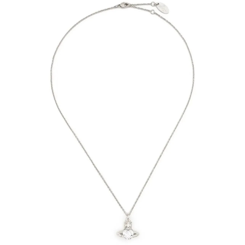 Vivienne Westwood Collier moyen Ariella Pendant Platinum White Cz Crystal weiß