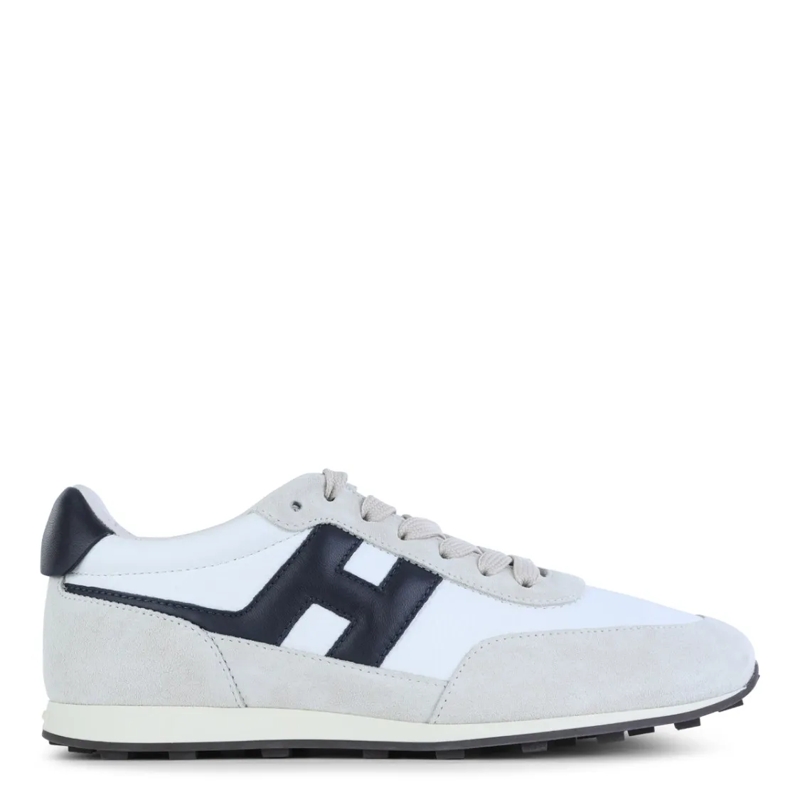 Hogan Lage-top sneaker White And Black Leather Sneakers White
