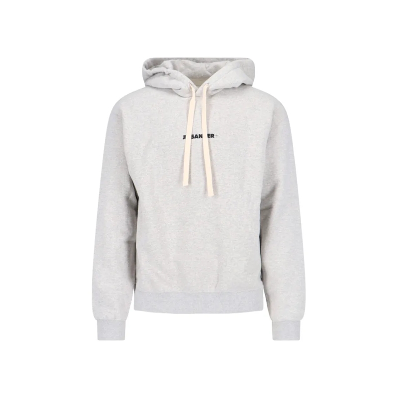 Jil Sander  Logo Hooded Sweatshirt – Grey Grey