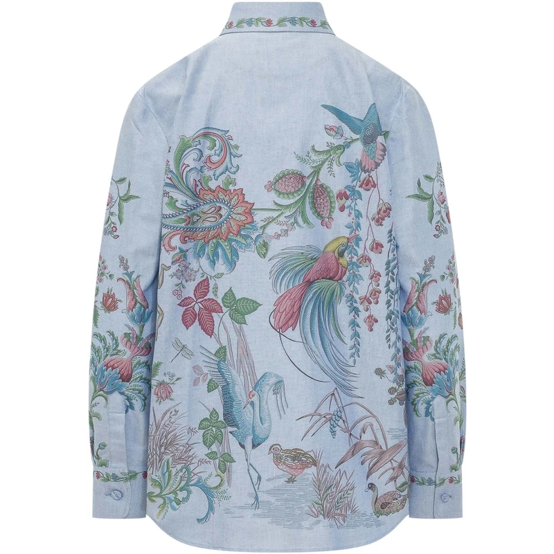 Etro Chemisier Reg Button-Up Shirt hellblau(Image 2)