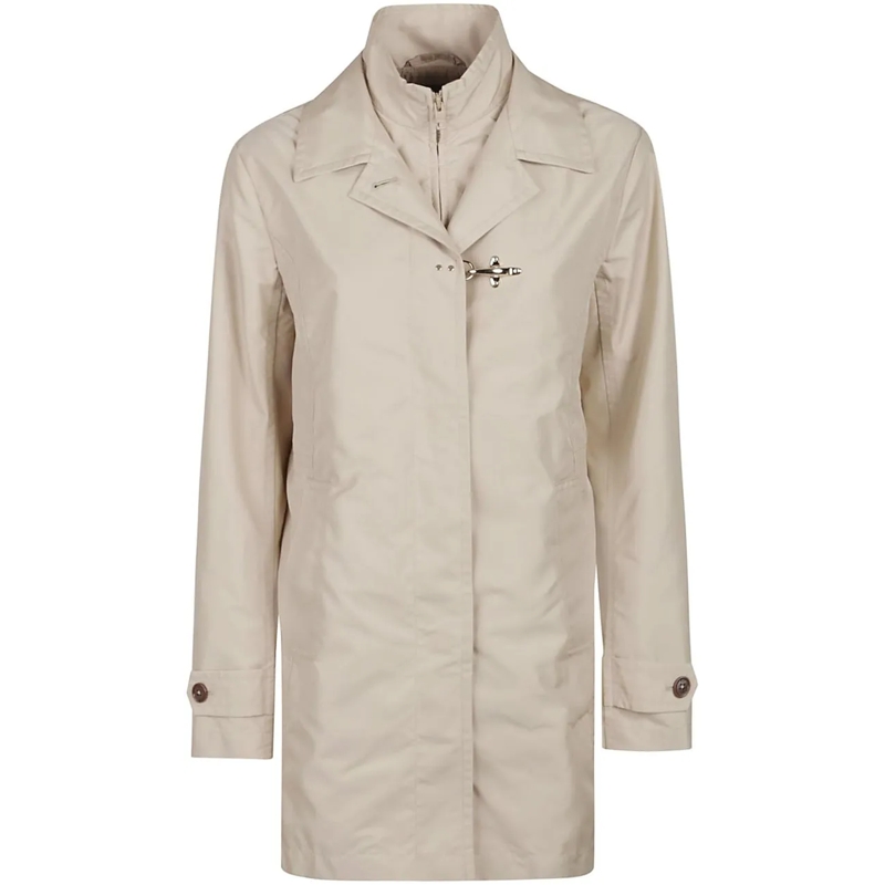 Fay Veste de transition Virginia Morning Double Front Jacket Brown braun