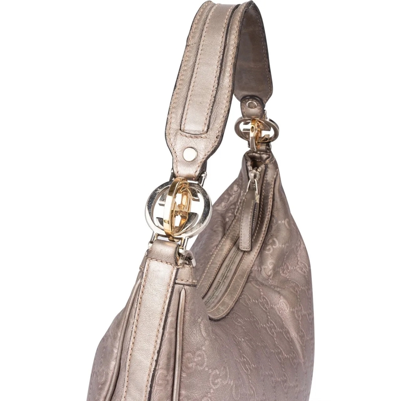 Gucci Schultertasche Gucci GG Leather Monogram Twin Handbag mehrfarbig